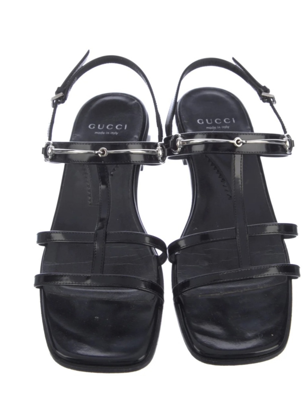Gucci
Horsebit Accent Leather Slingback Sandals
Women's Size: 39